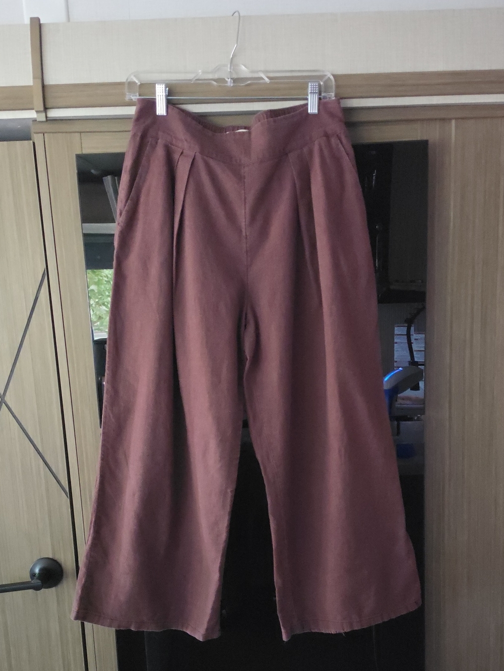 WIDE LEG, TROUSERS, LINEN/COTTON, BY "AMBERCROMBIE&FITCH🤎